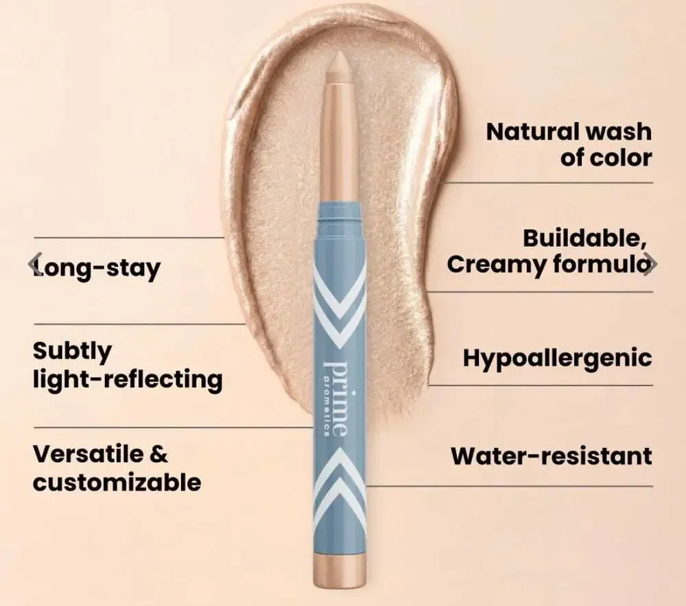 Prime Prometics PrimeEyes Eye Brightener Creamy Eyeshadow Stick in Champagne